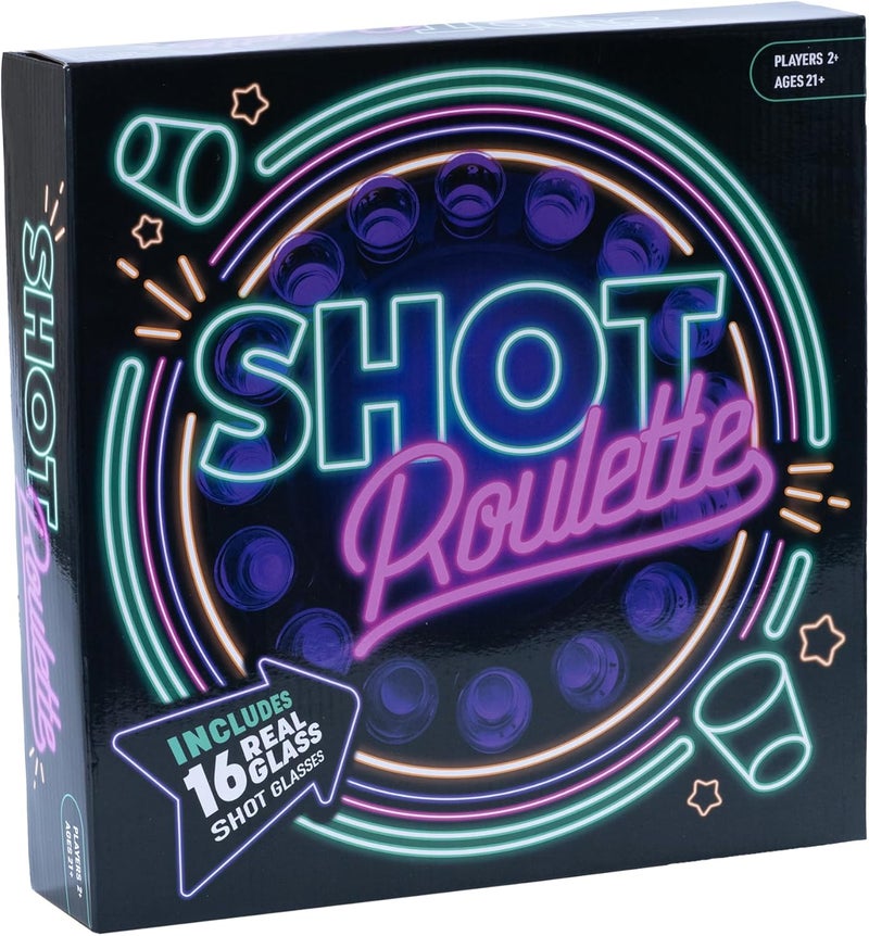 Endless Games Shot Roulette Hydration Game – Spin The Wheel Party Game for Adults | Includes Shot Glasses and Roulette Set | 2+ Players, Ages 21+ - Image 5